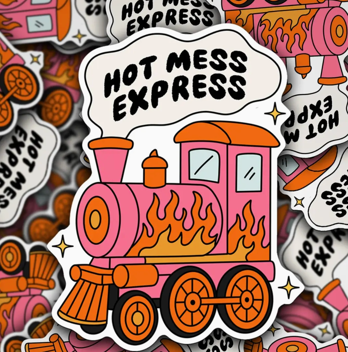 SR- Vinyl Decal Hot Mess Express