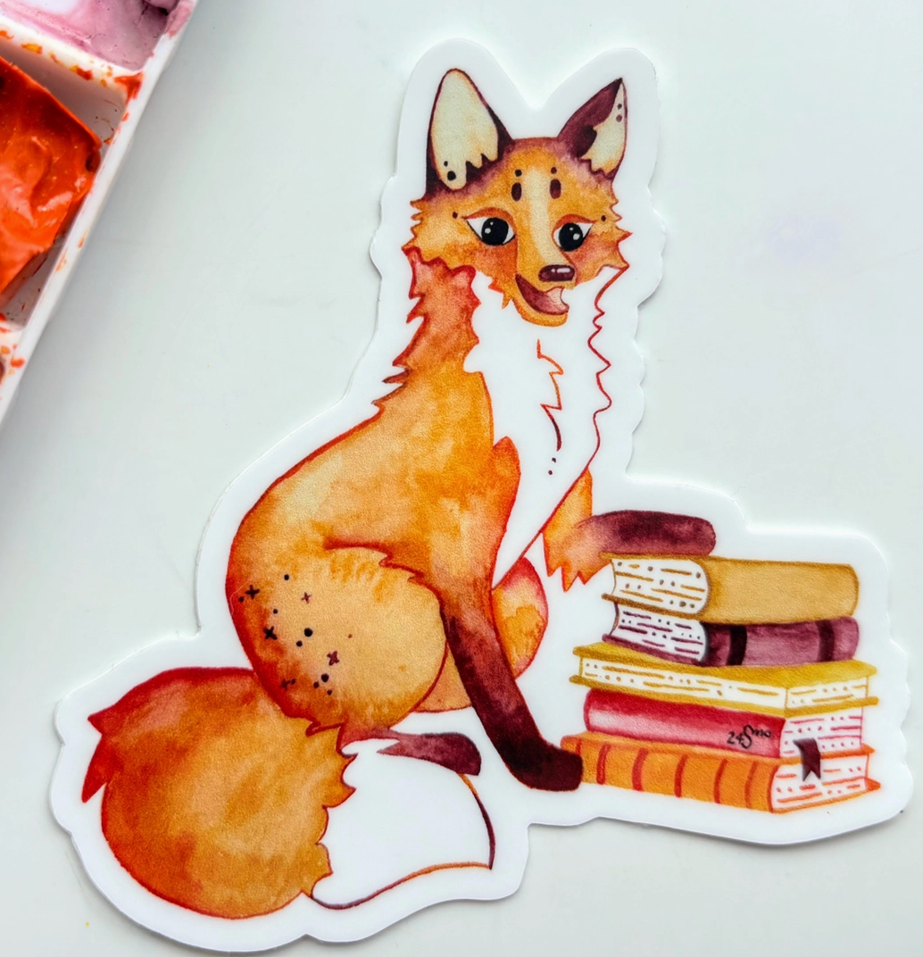 OW - Reading Fox Vinyl Sticker