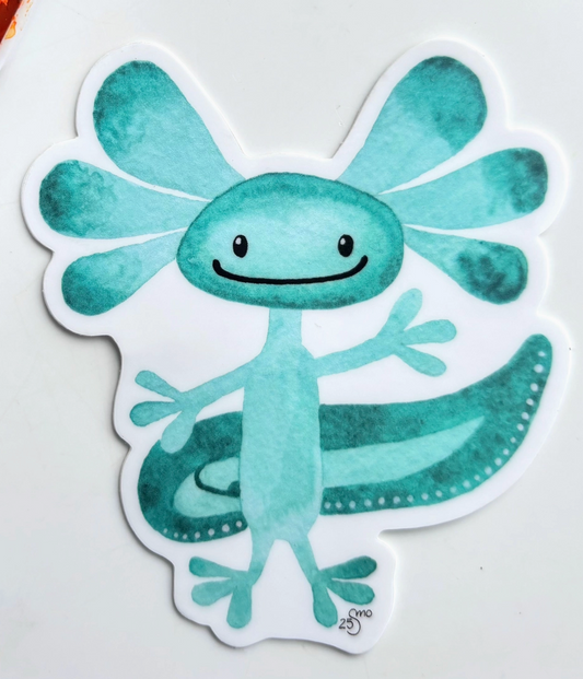 OW - Axolotl Vinyl Sticker