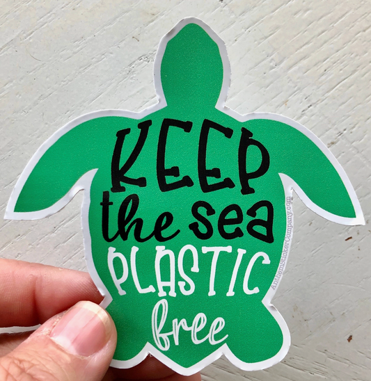 ASC - Keep the Sea Plastic Free Turtle Sticker