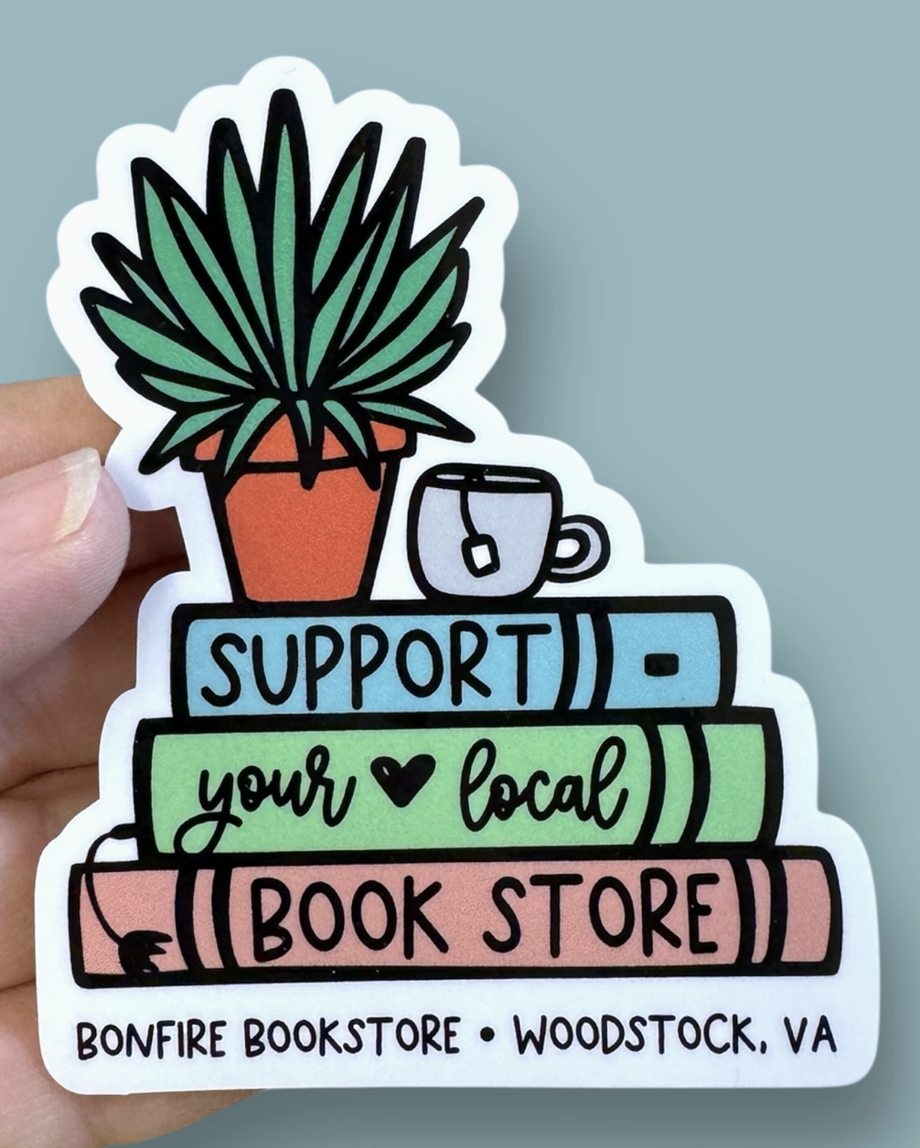 ASC - Support Your Local Bookstore Vinyl Sticker