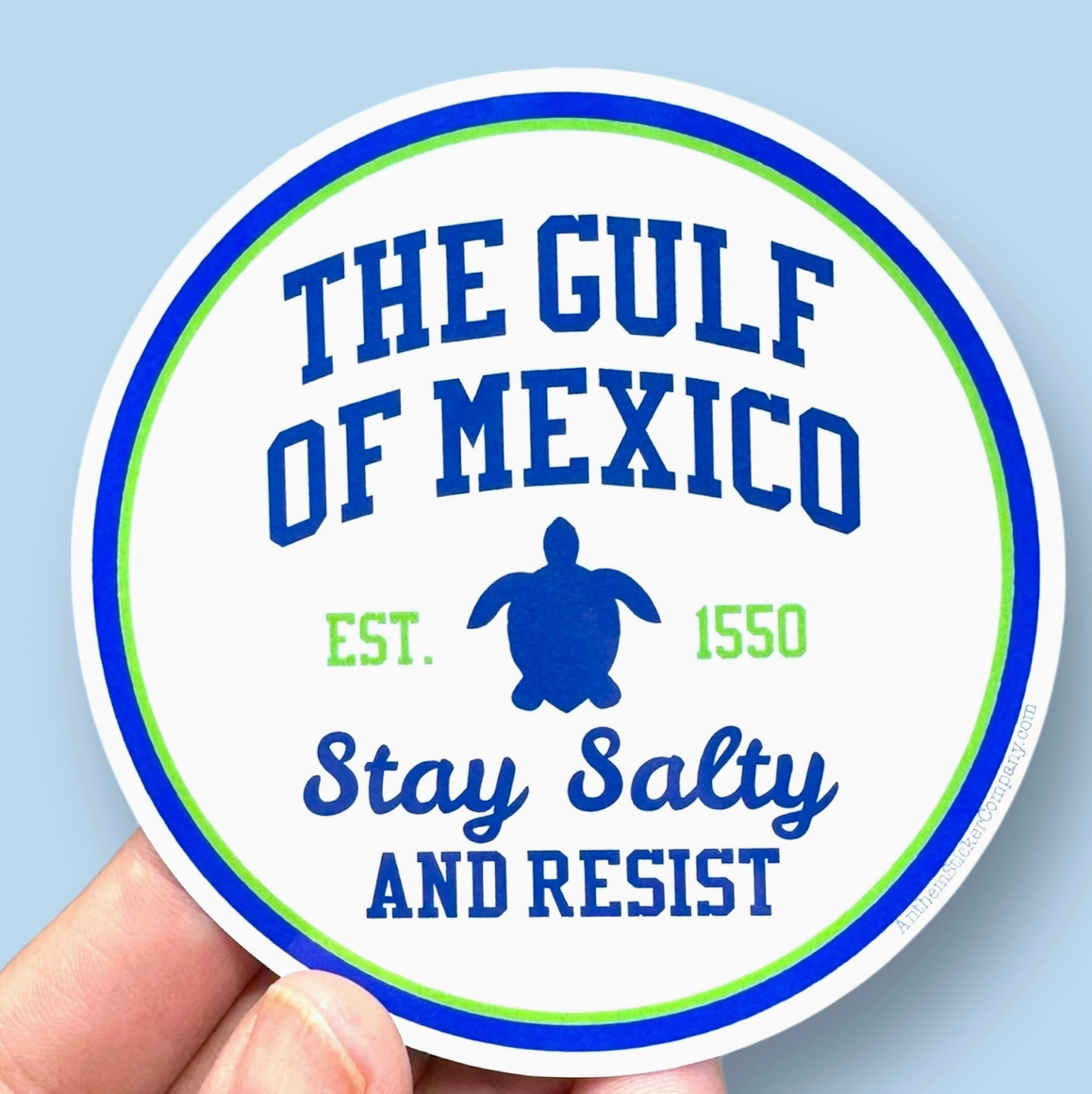 ASC - The Gulf of Mexico Stay Salty and Resist Vinyl Sticker