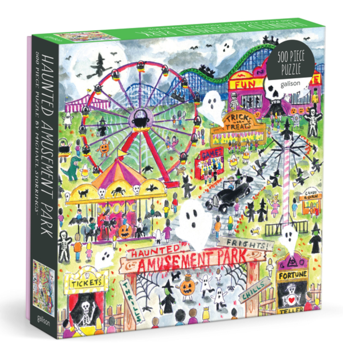 Michael Storrings Haunted Amusement Park 500 Piece Puzzle