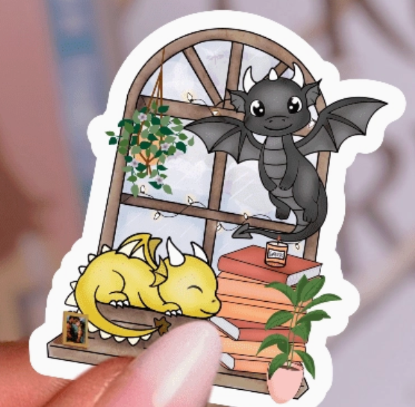AN - Dragon Window Watchers Sticker