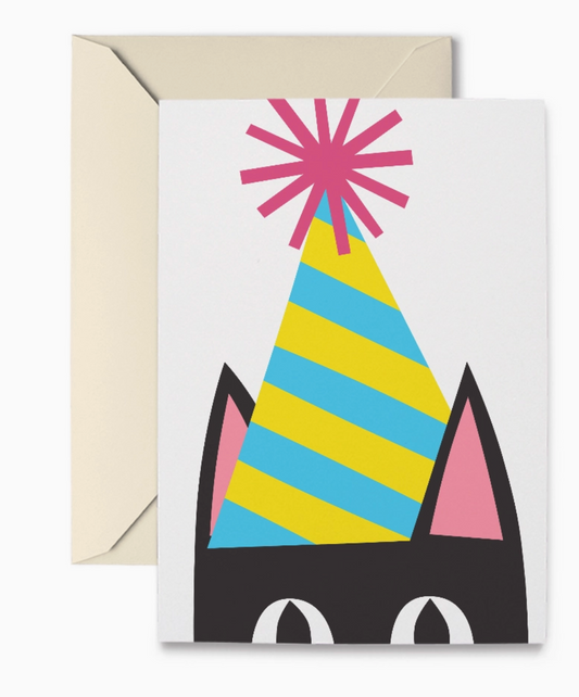 RNS - Peeking Kitty Birthday Greeting Card