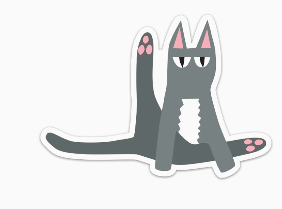 RNS - Sitting Cat Sticker
