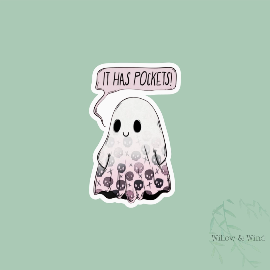 WW- Pocket Ghost Sticker