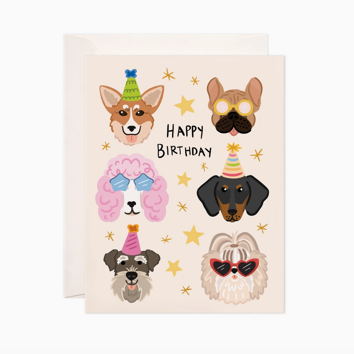 BWS- Birthday Dogs Greeting Card - Birthday Card